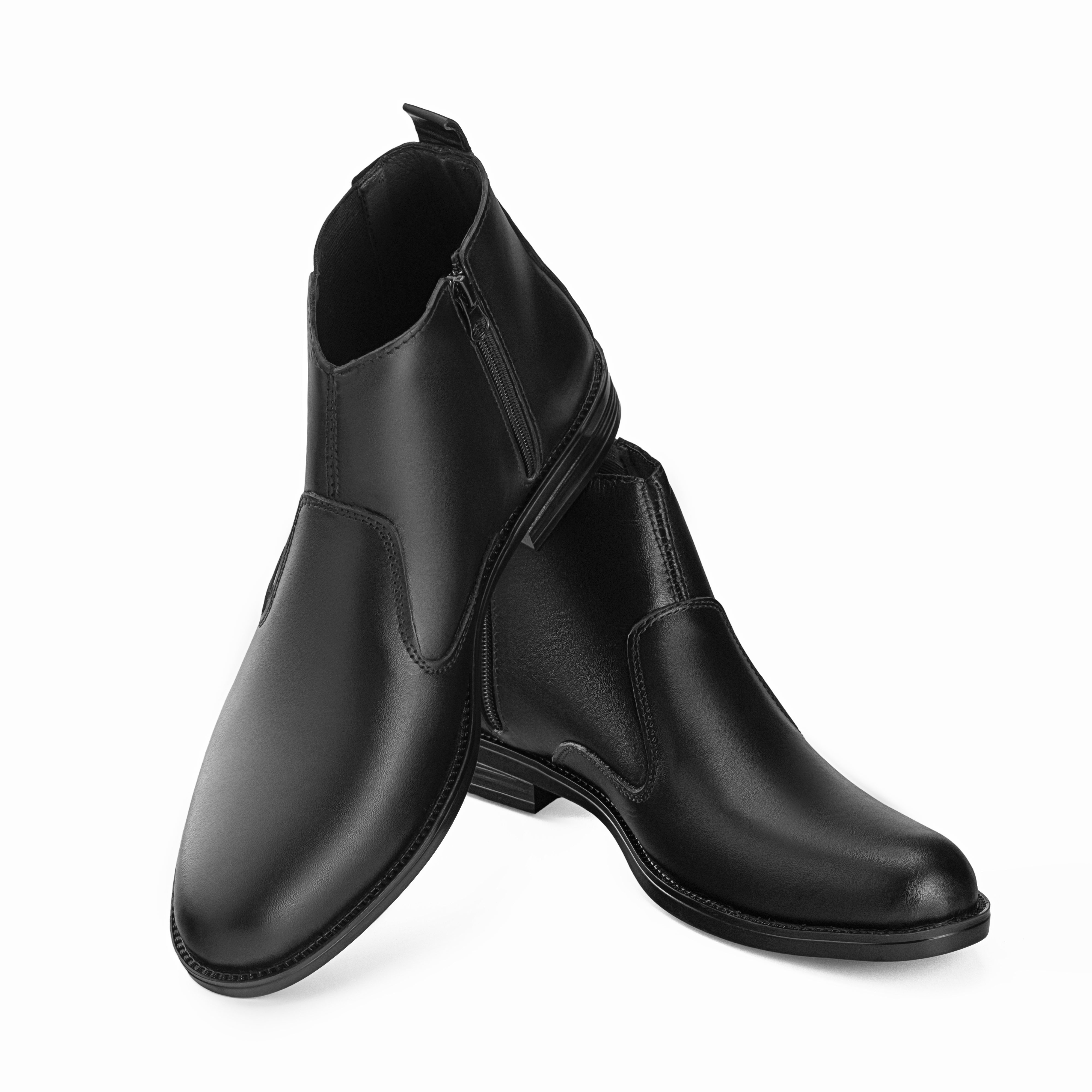 Men’s Zip Chelsea Leather Shoes – Sardar Shoes SGH 5953-4