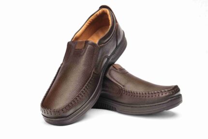 leather clark s Dark Brown Sardar Shoe